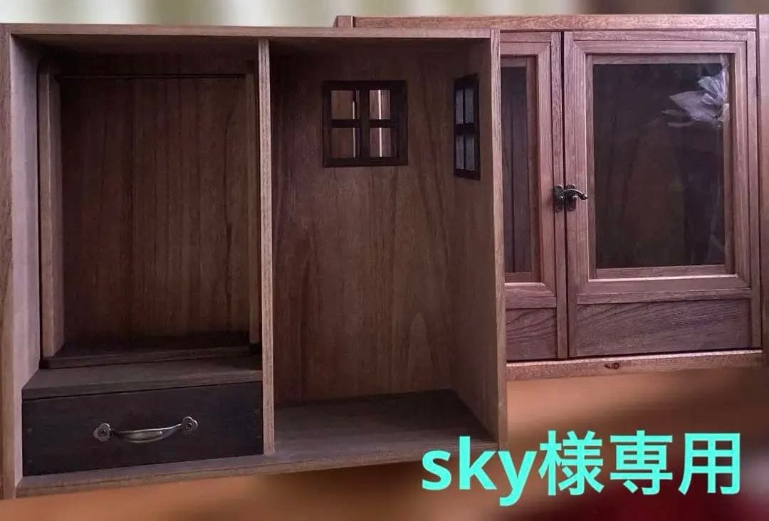 skyおうち型人形用収納ケース　ブライスアイシードール　人形用クローゼット