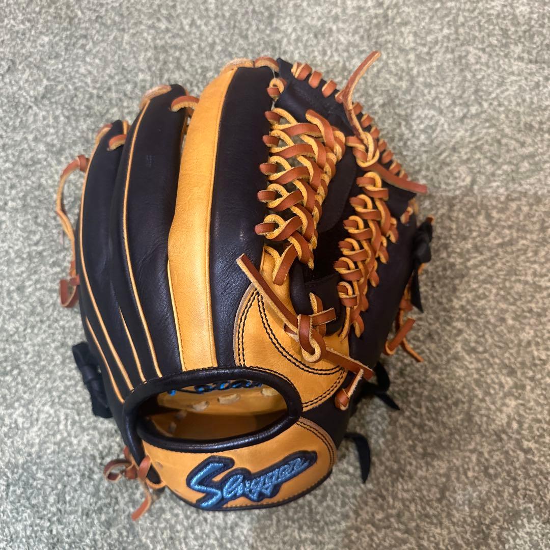 暇*ん様 久保田スラッガー　軟式グローブ オーダー　内野手用　黒/タン