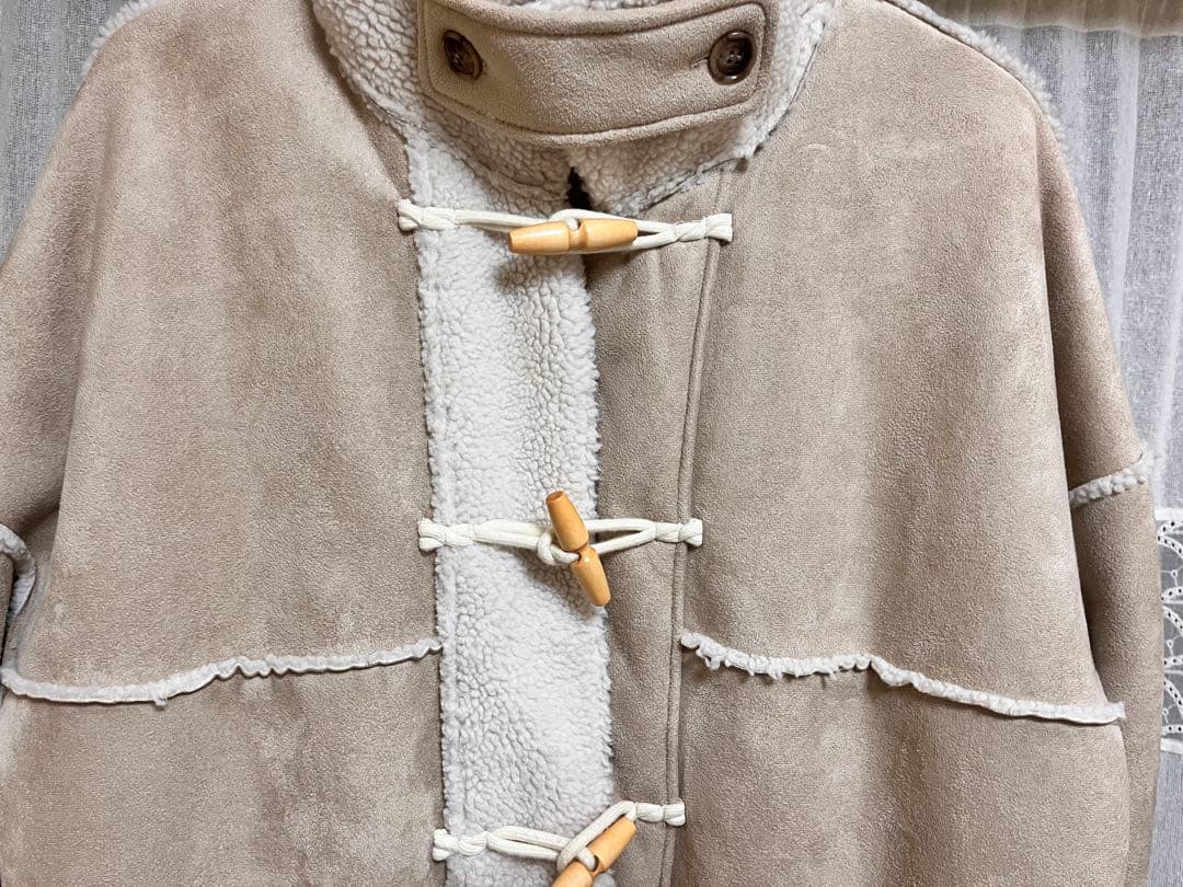 ollun きりまる OLUN ボアスエードコンビネーションコート オルン