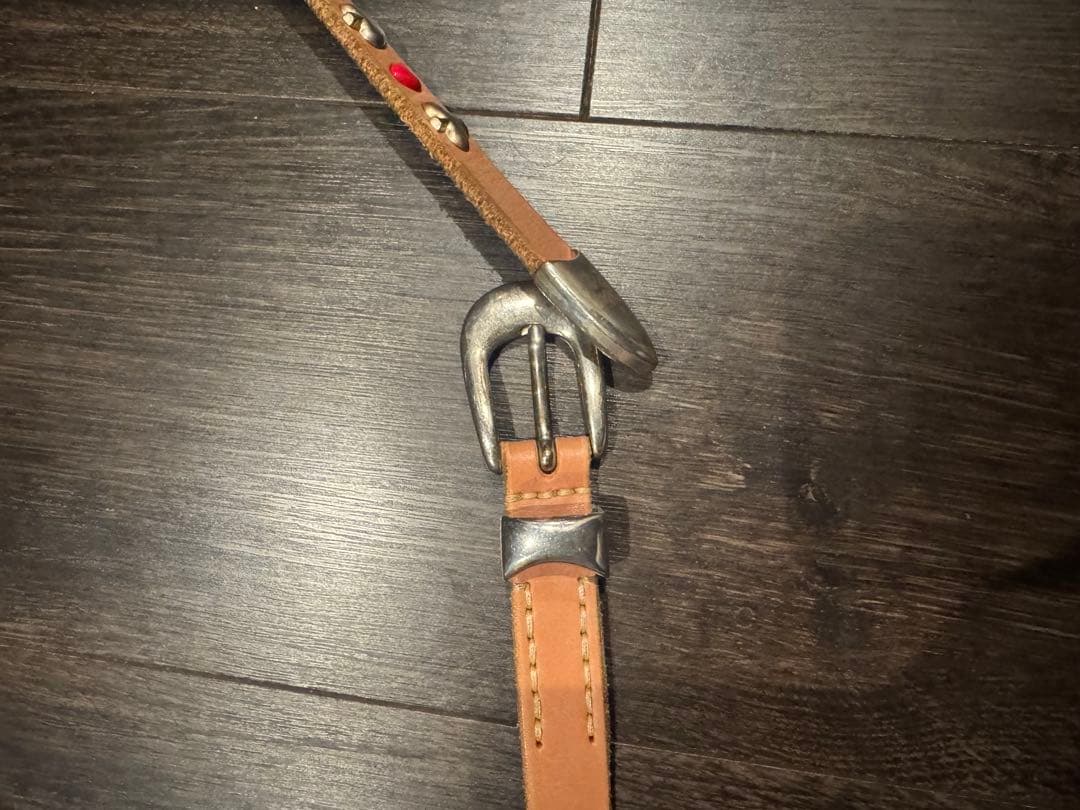 OUR LEGACY 2cm CARD DECK BELT ピンク 70cm