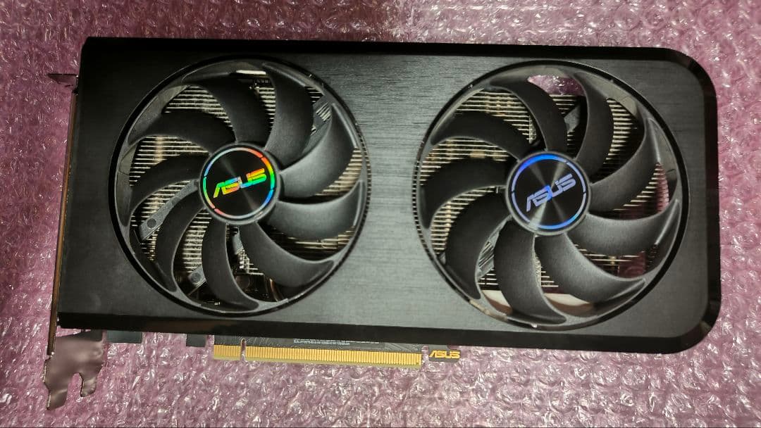 ASUS DUAL RTX 3070 8G 動作確認済み