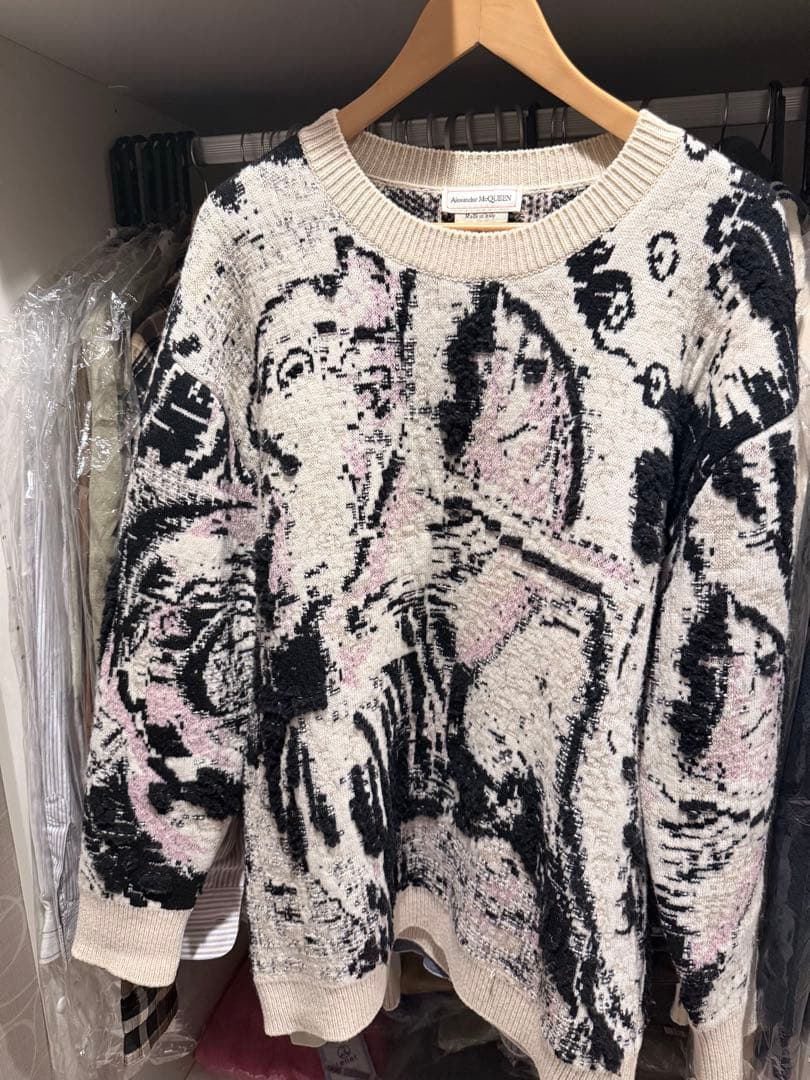 Alexander McQueen ニットセーター アートデザイン