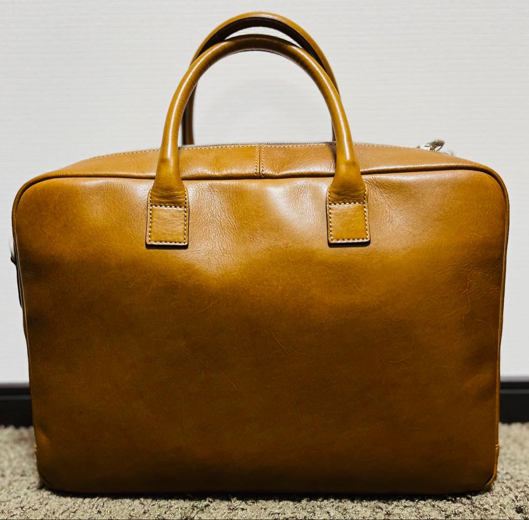 HERGOPOCH グレーズドレザー ブリーフケース ビジネスバッグ