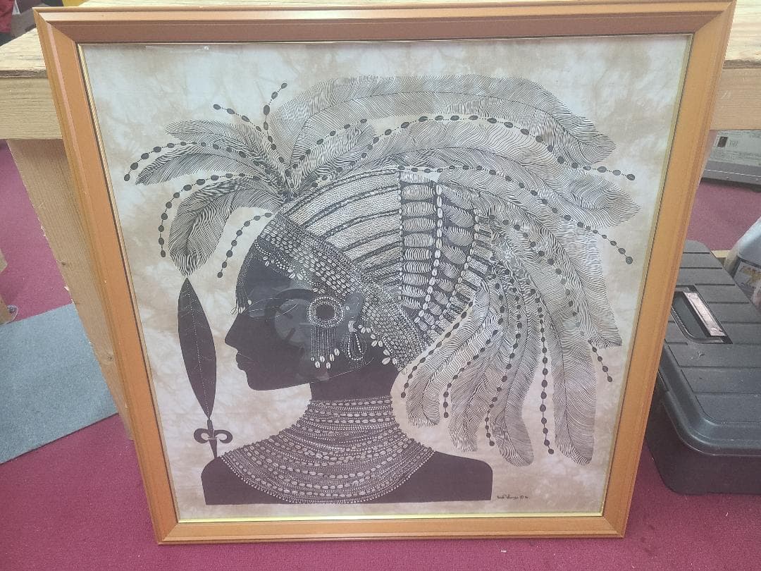 HAIDI LANGE ハイジ・ランゲ アート作品 90x90cm