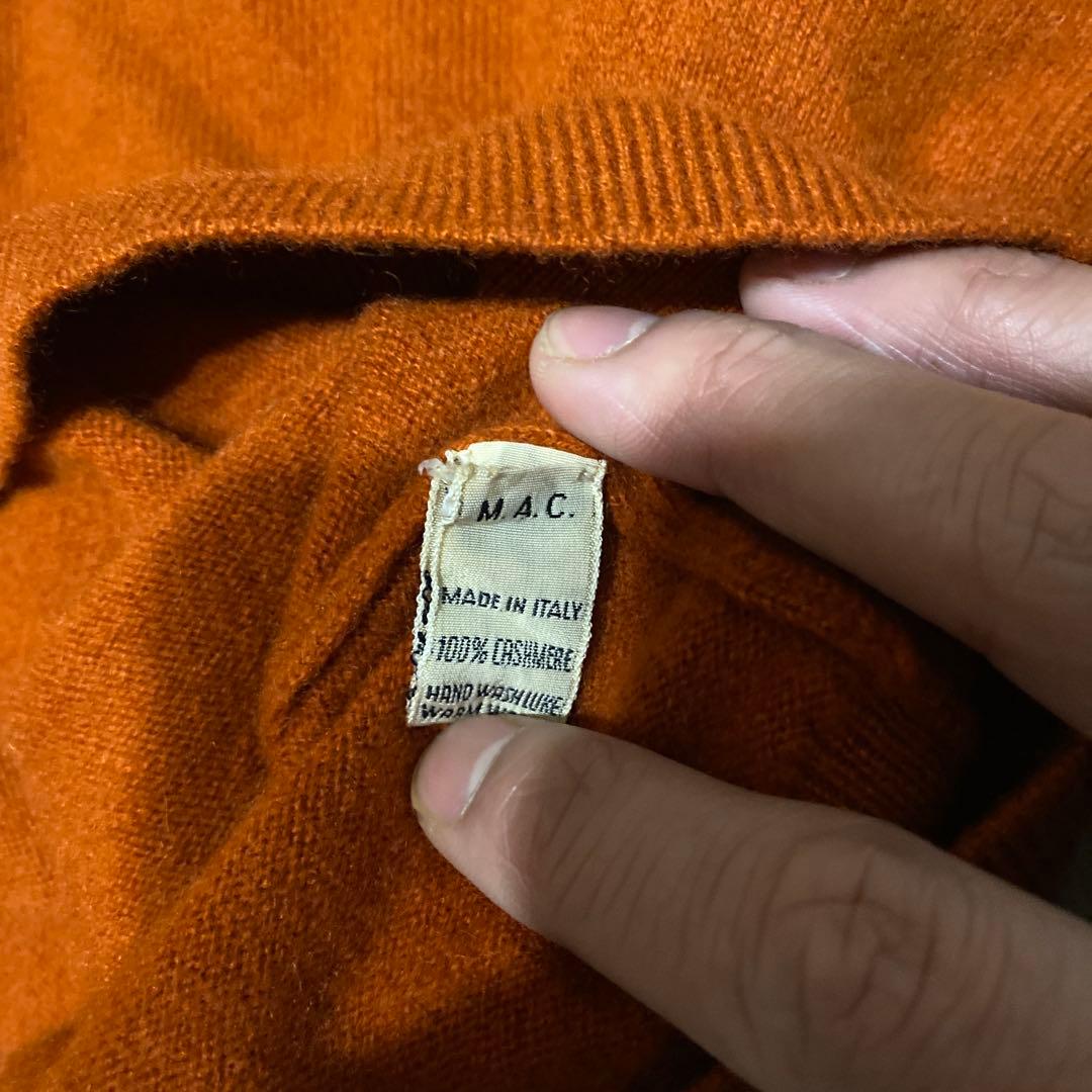 malo カシミヤ100%Vネックニットセーター