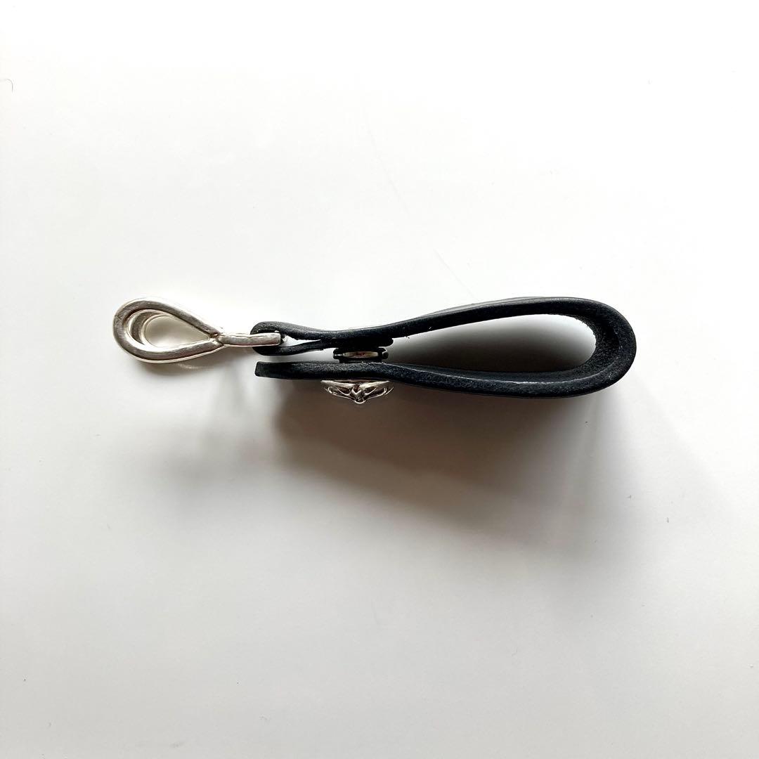 シルバー925 クロスボール　レザーベルト　BWL