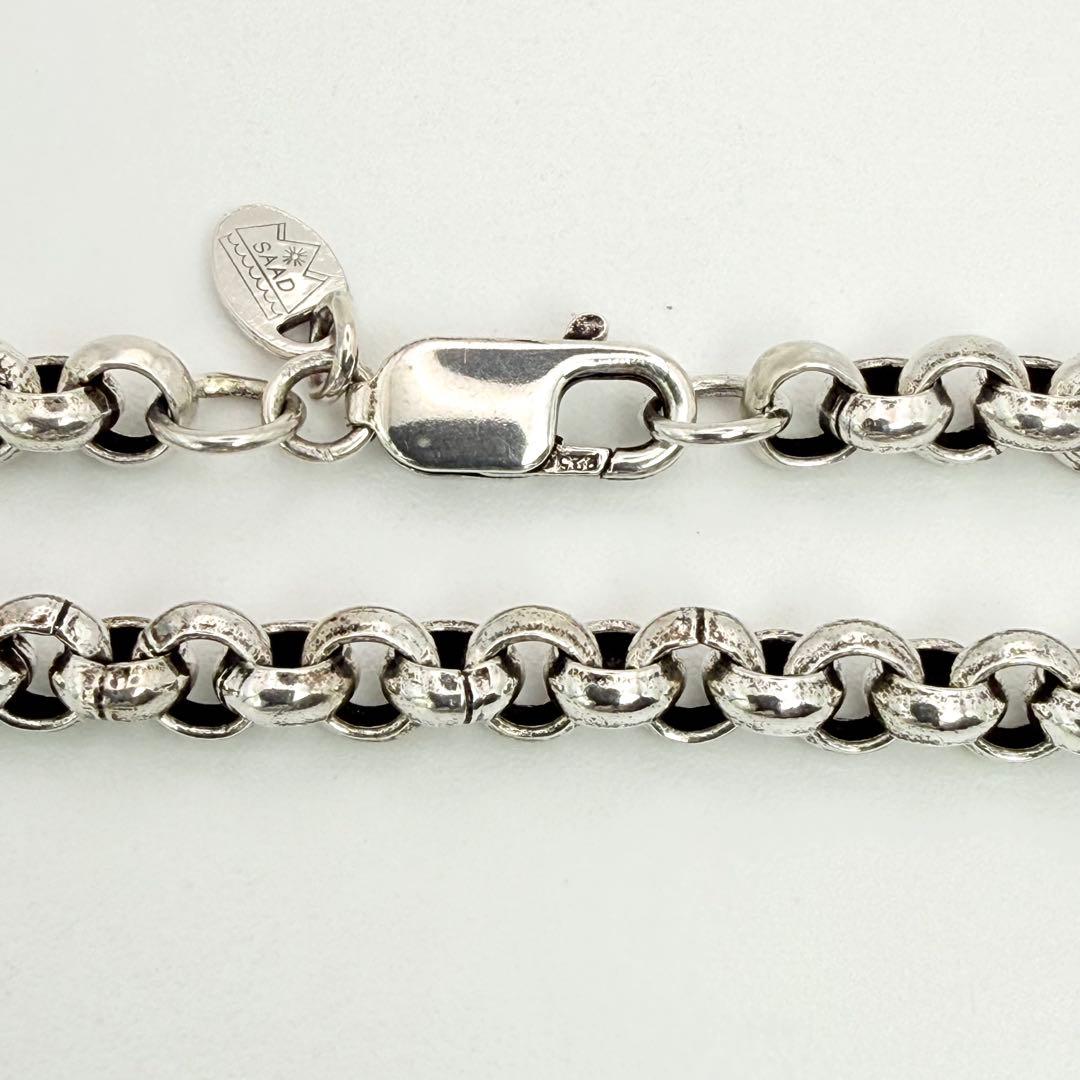 ●【美品】SILVER925 SAAD 甲丸チェーン 5.4mm幅 52cm