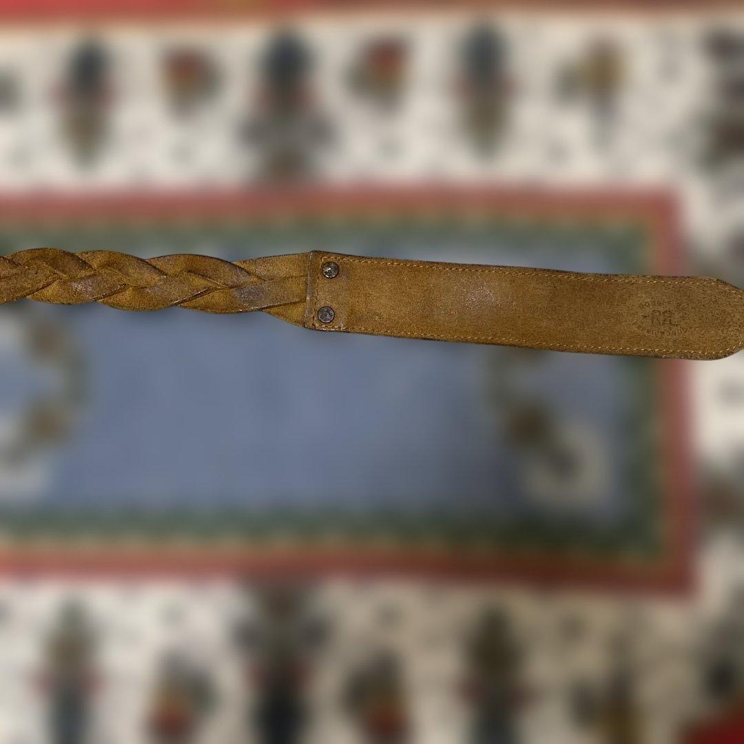 RRL レザーダブルリングベルト　34