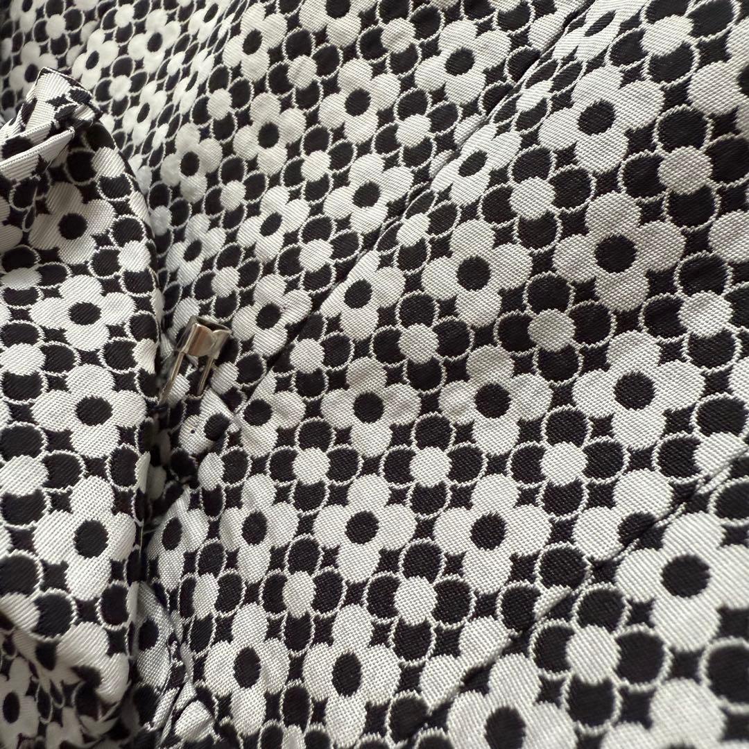 美品✨ルネ　リボンブローチ付き　カメリア総柄ワンピースドレス　クリーニング済　M