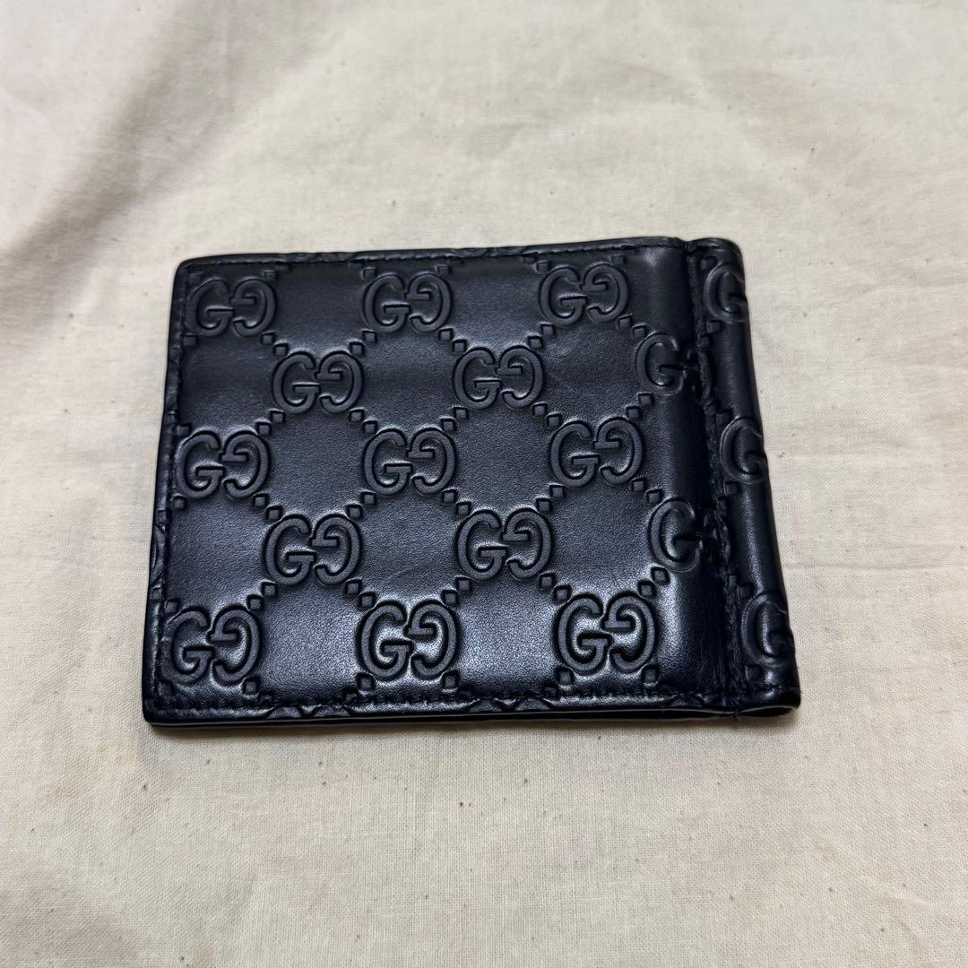 GUCCI ネイビー マネークリップ