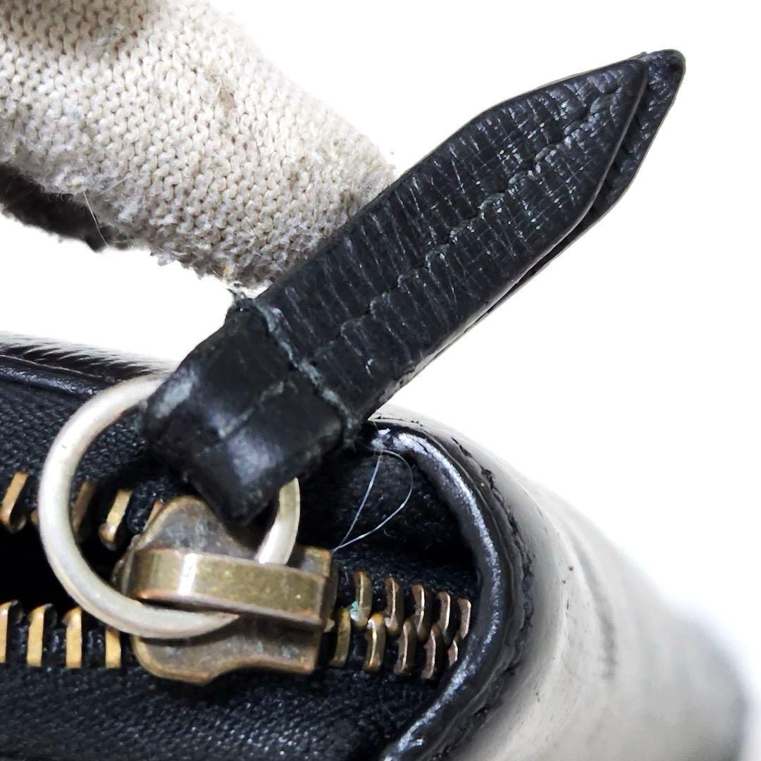 グッチ　長財布　ラウンドファスナー　キングスネーク　ブラック　レザー　PVC