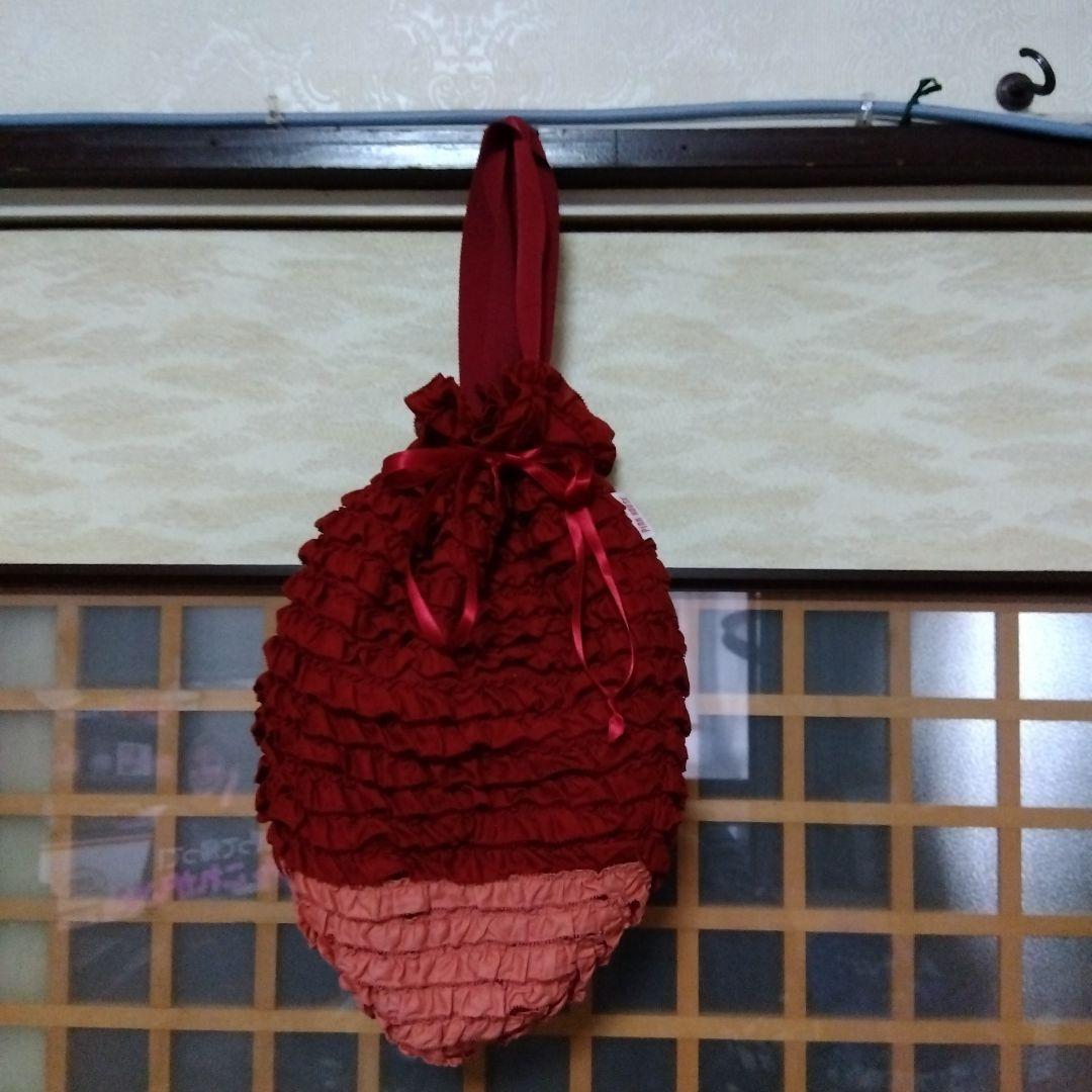 PINK HOUSE フリルデザイン バッグ 赤