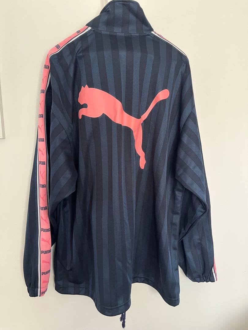 美品　プーマ　PUMA ストライプジャージ L 　トラックジャケット