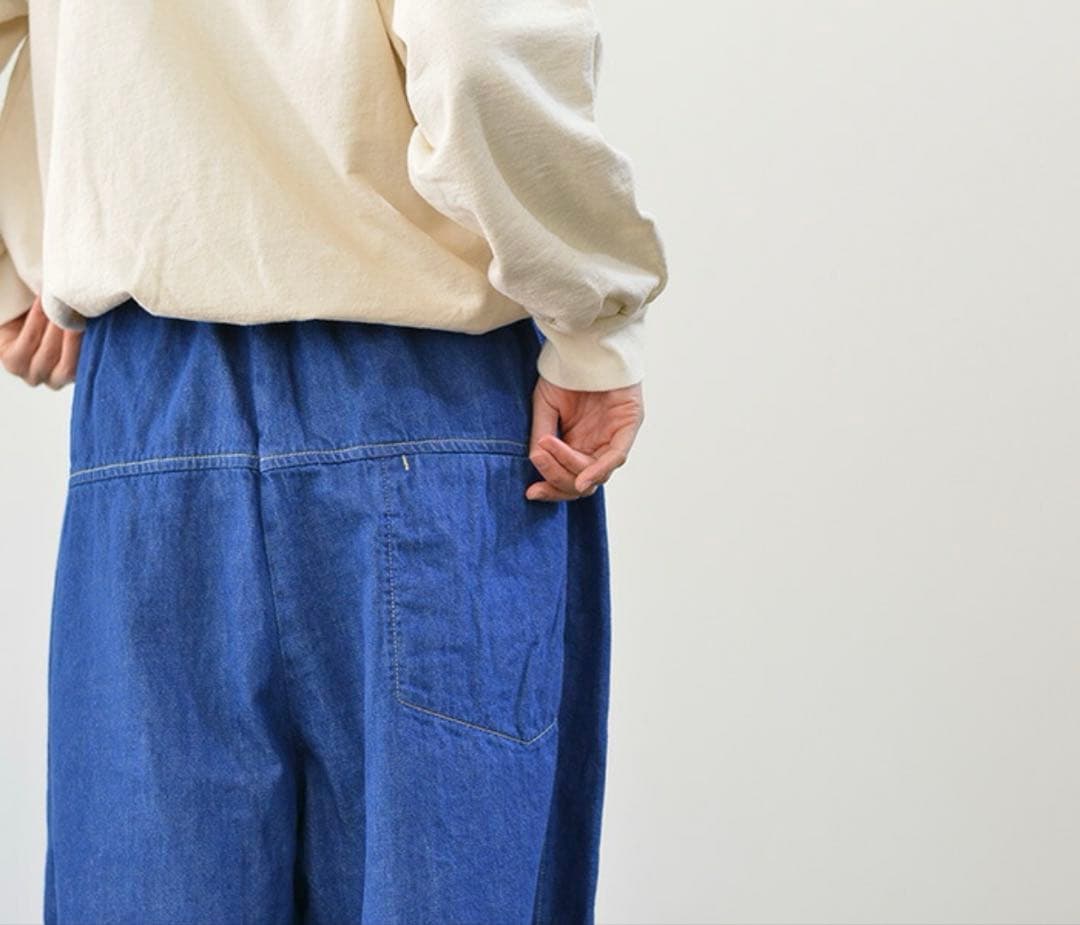 新品　LAITERIE レイトリー 甘織りデニム トロワパンツ