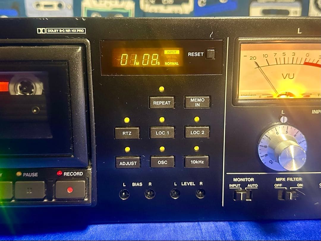 TASCAM プロ業務用高級3ヘッド3モータカセットデッキ 122MK3 動作品