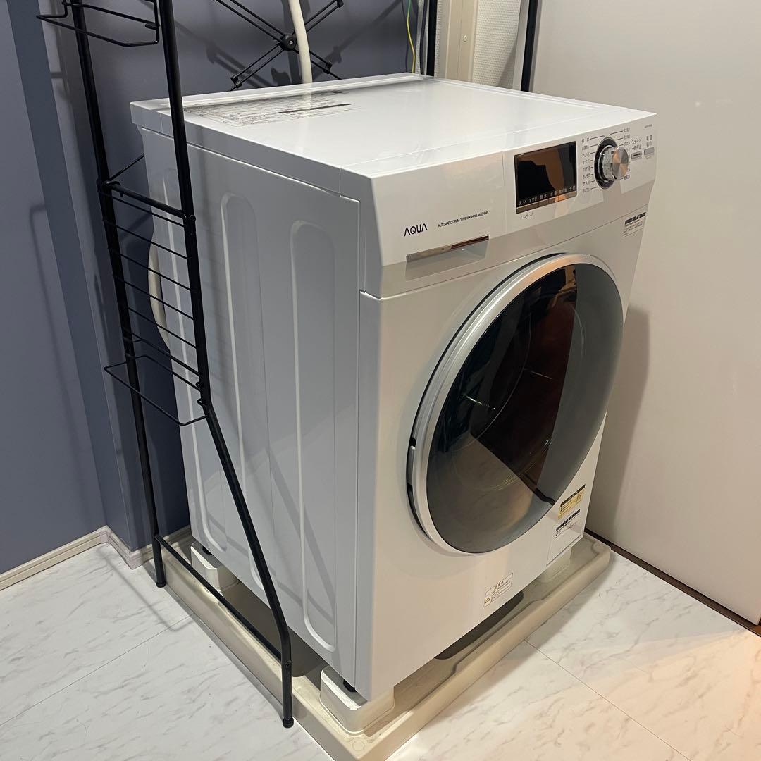 【送料込み】AQUAドラム式洗濯機 AQW-FV800E 8kg 2022年製造