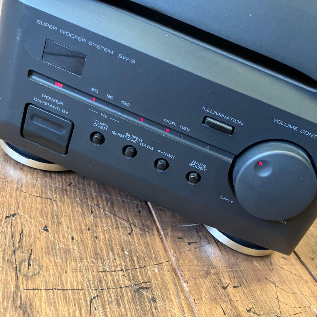 ケンウッド SUPER WOOFER ブラック サブウーファー SW-9 70W