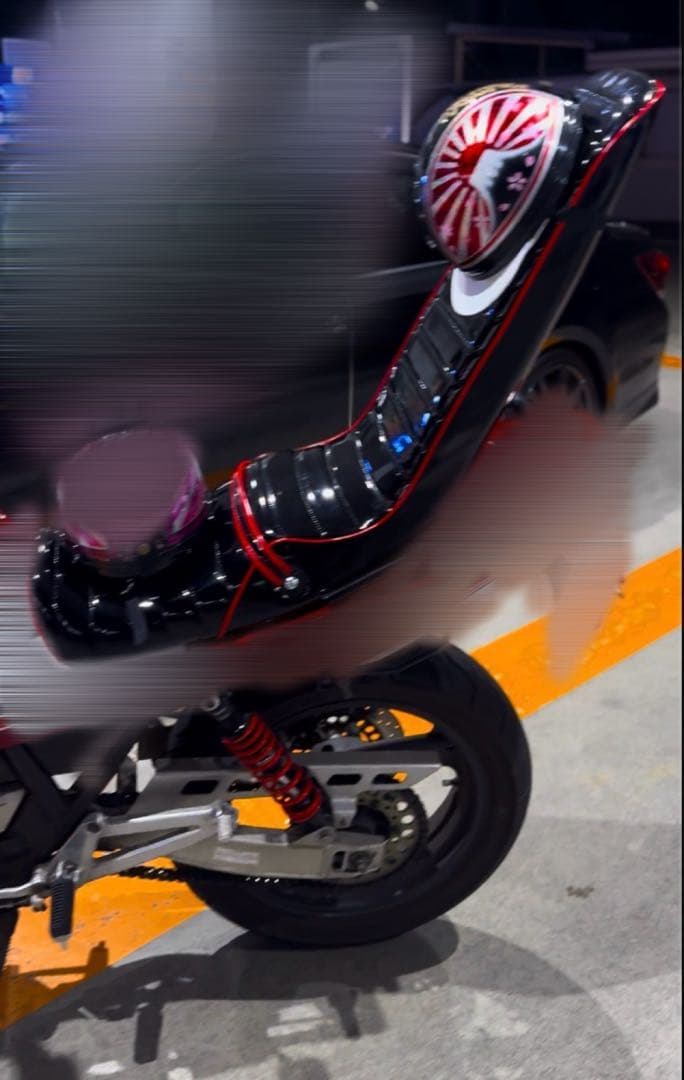 あさとさん専用‼️ xjr400r後期　三段シート エナメル赤黒60cm