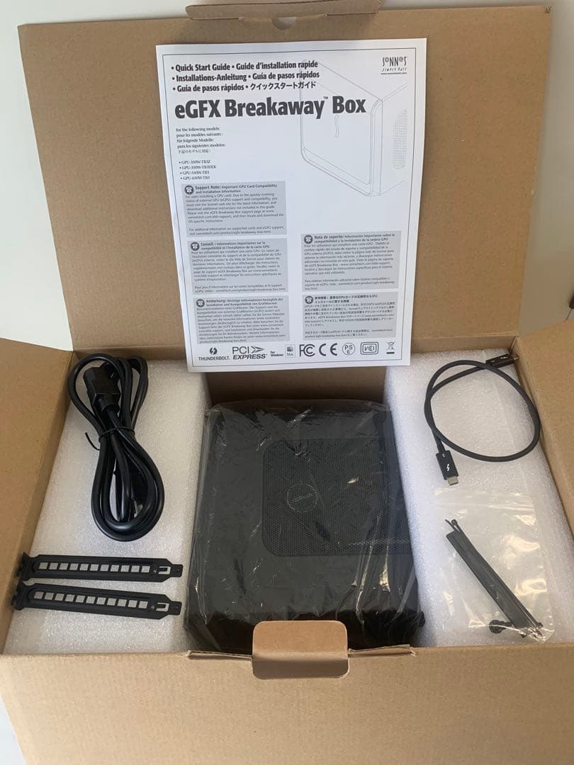 外付けハードディスク・ドライブ SONNET eGFX Breakaway Box GPU-550W-TB3