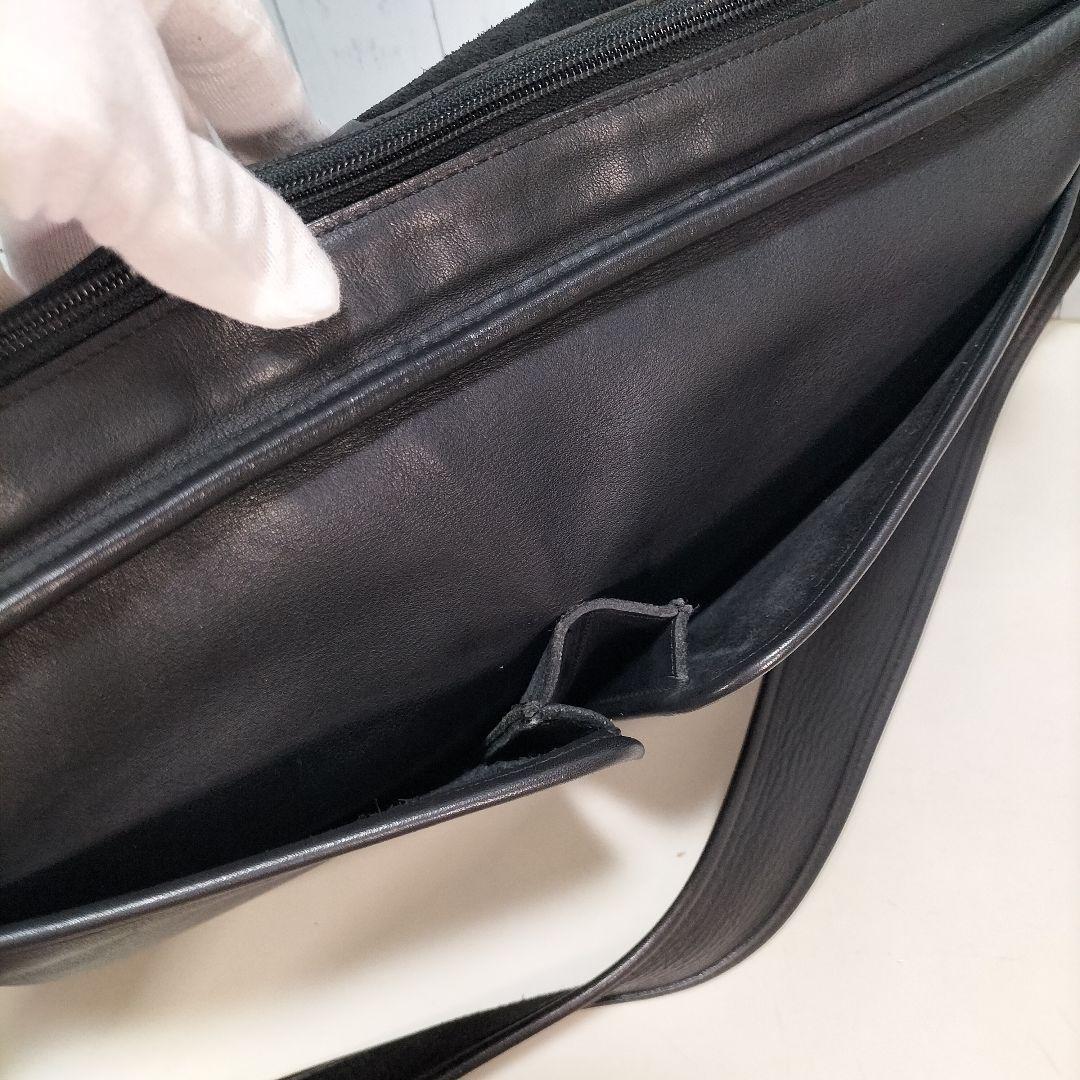 オールド コーチ 大容量 メッセンジャーバッグ 斜め掛け ショルダー 本革 黒