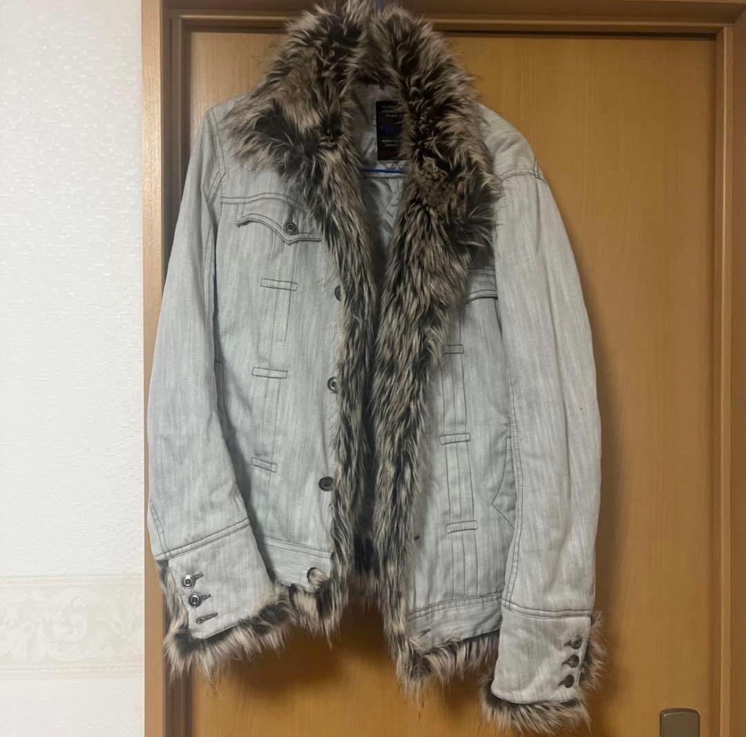 ファー付きジャケットy2kグランジお兄系パンクarchive