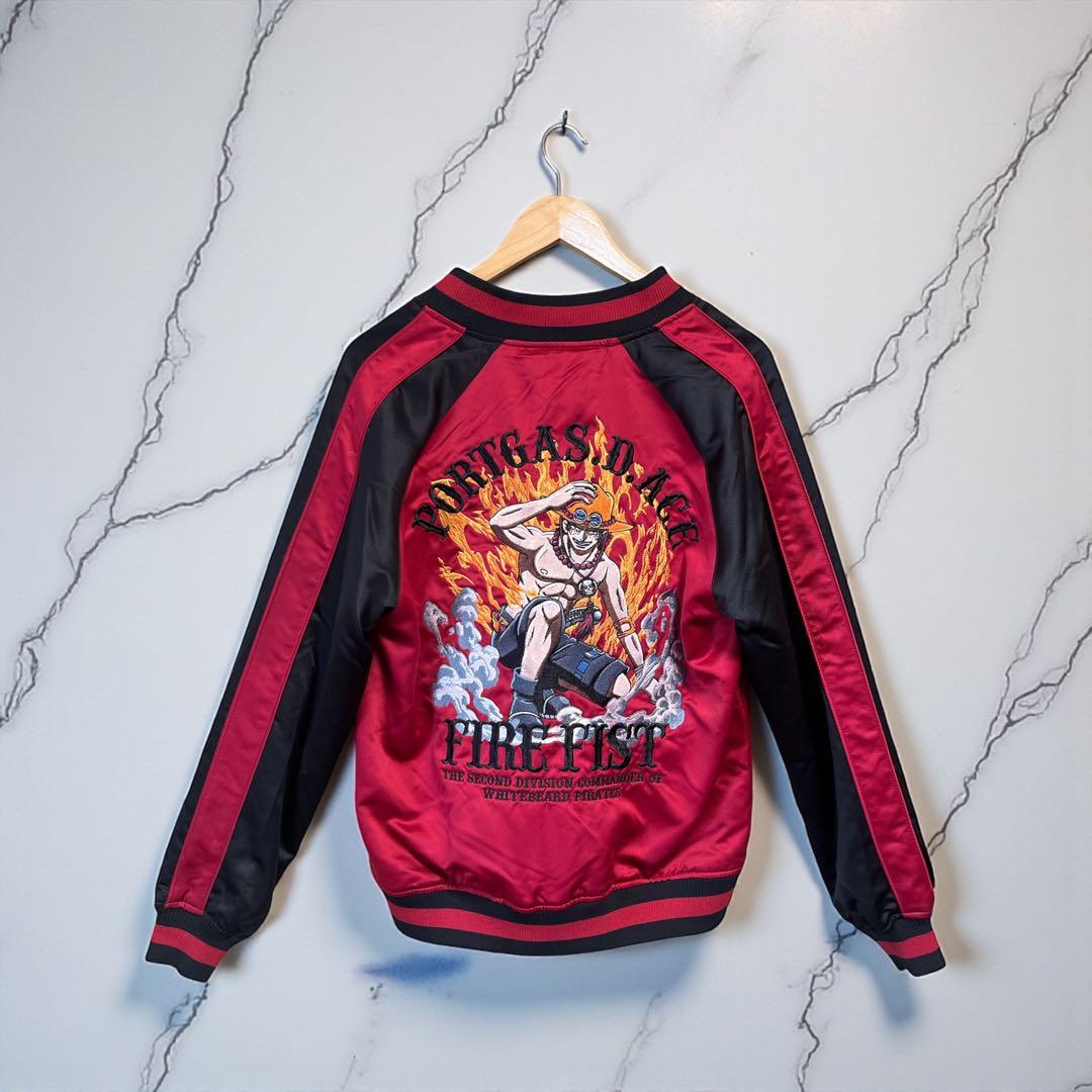 ナ*レ様 新品未使用タグ付き　刺繍 スカジャン ワンピース アニメ グッズ　火拳