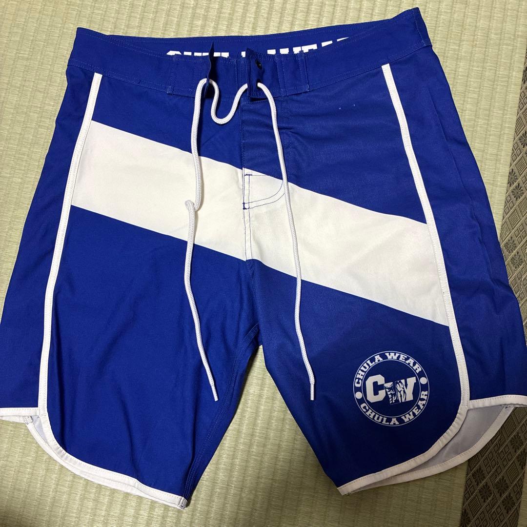 CHULA WEAR 水着 青/白 ストライプ 28