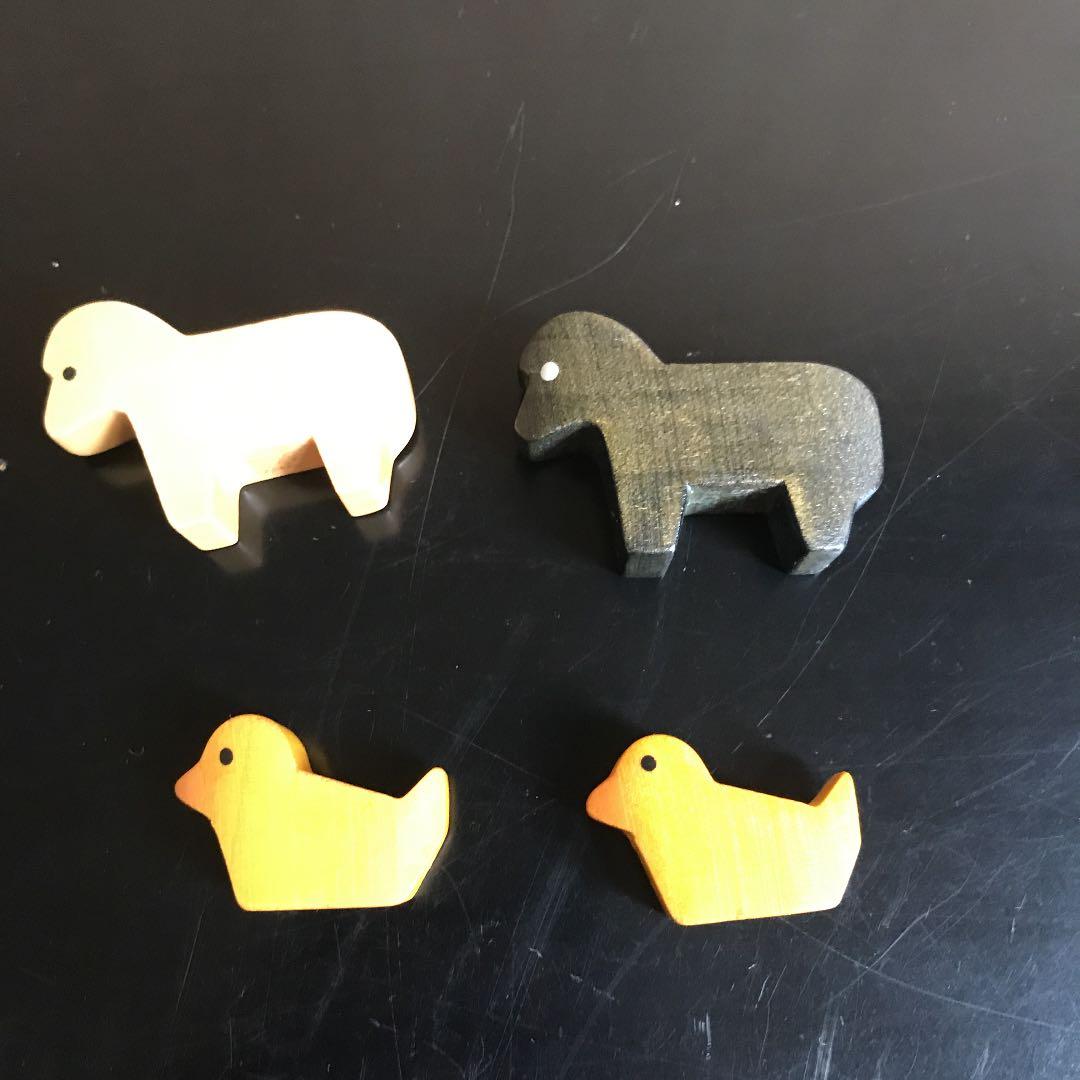 SPIEL FORM ヒツジ　ヒヨコ　スピールフォーム　木のおもちゃ　知育玩具