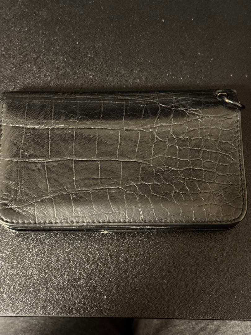 SAINT LAURENT クロコダイル型押し長財布