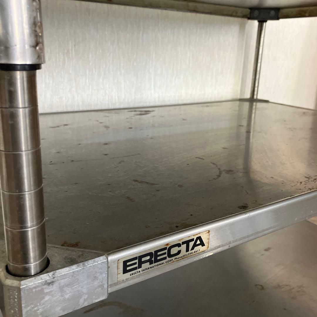 キャスター付　ERECTA エレクター ステンレススチールワゴン