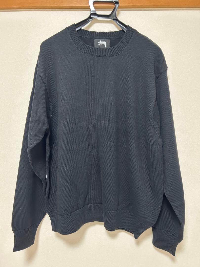 KNT　Stussy クラウン ニットセーター ブラック