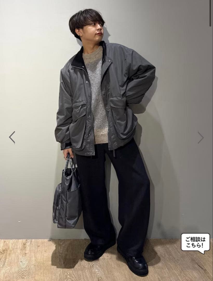 LE CERCLE par ropé PNピーチ裏フリースフィールドブルゾン