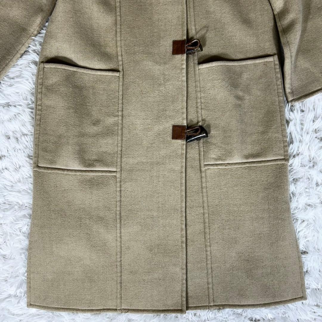 美品✨《バーバリーロンドン》カシミヤ混 ダブルフェイス フーデッドコート36