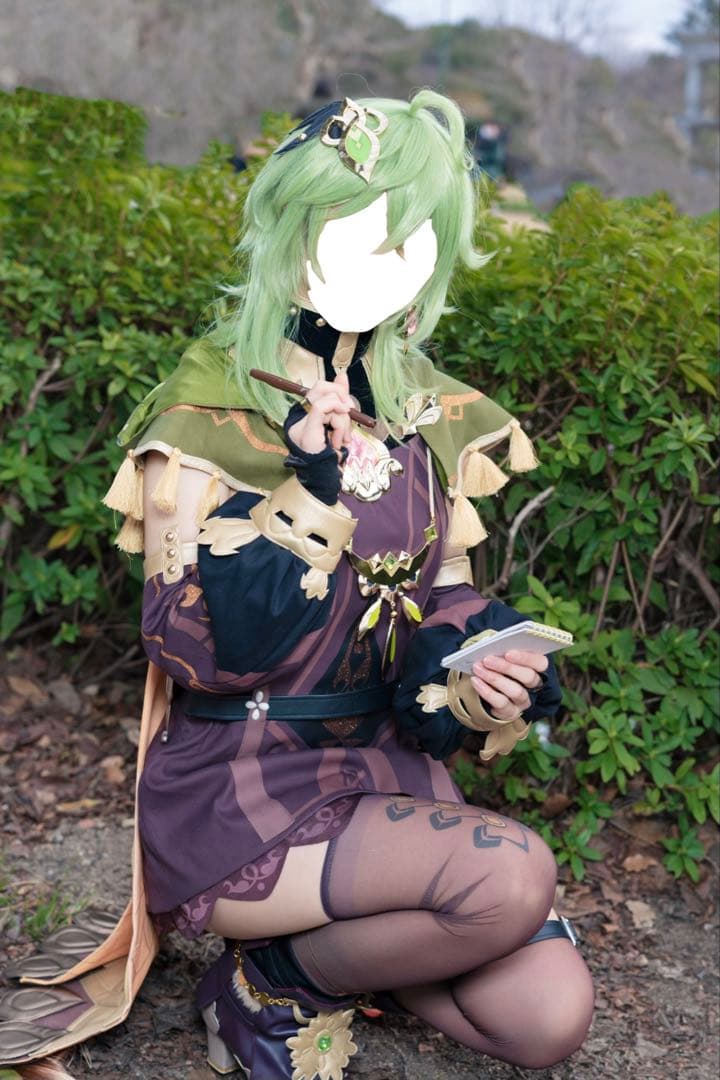 三分妄想/原神/コレイ/Ｍ/コスプレ衣装＋靴＋ウィッグフルセット