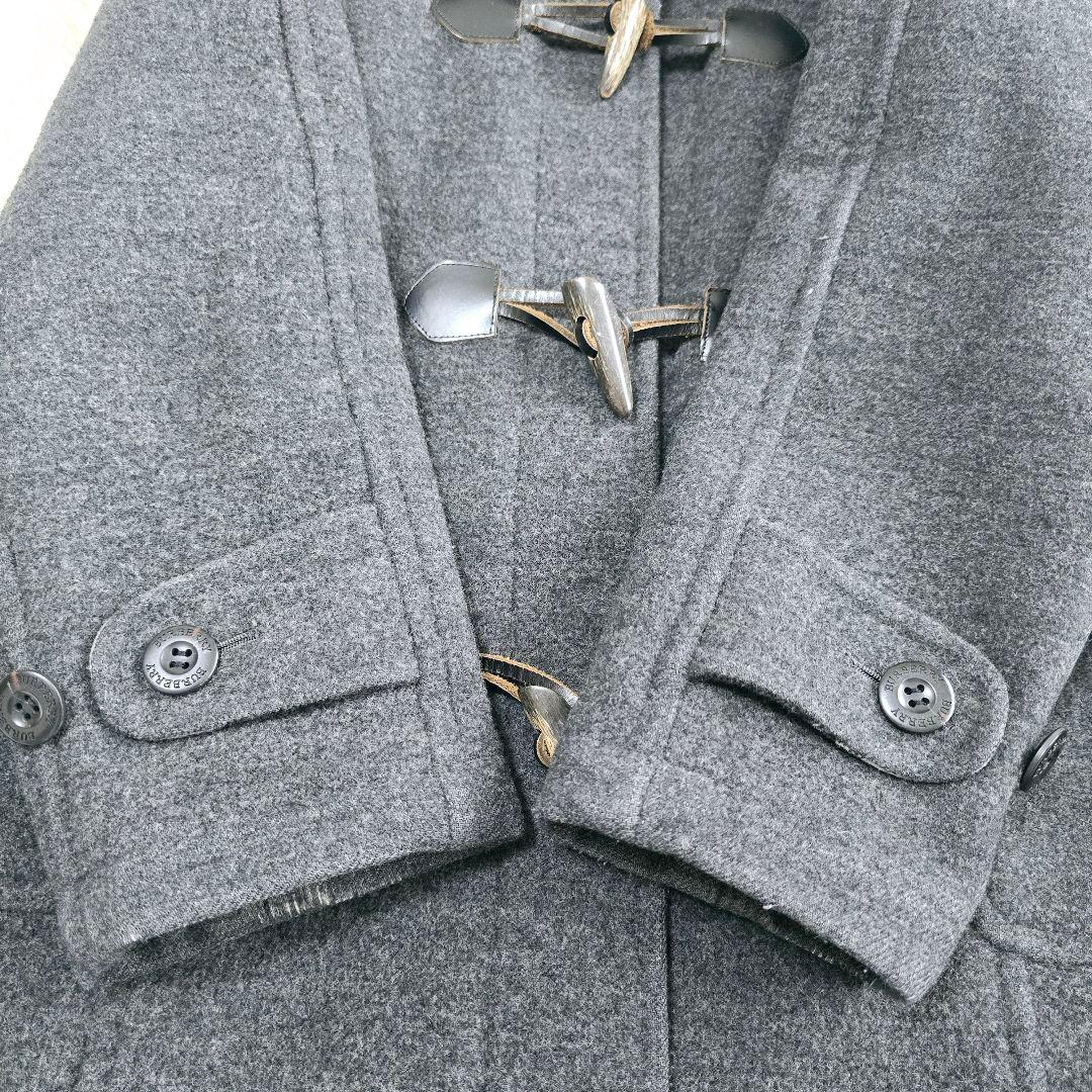 バーバリー ロンドン ノバチェック ダッフルコート グレー