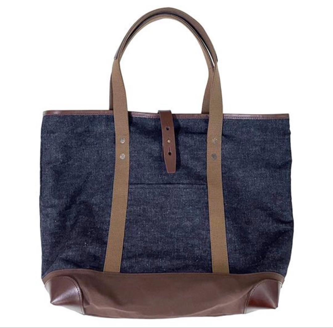 新品 ウエアハウス Lot 5212 デニム トートバッグ ダック レザー 生地