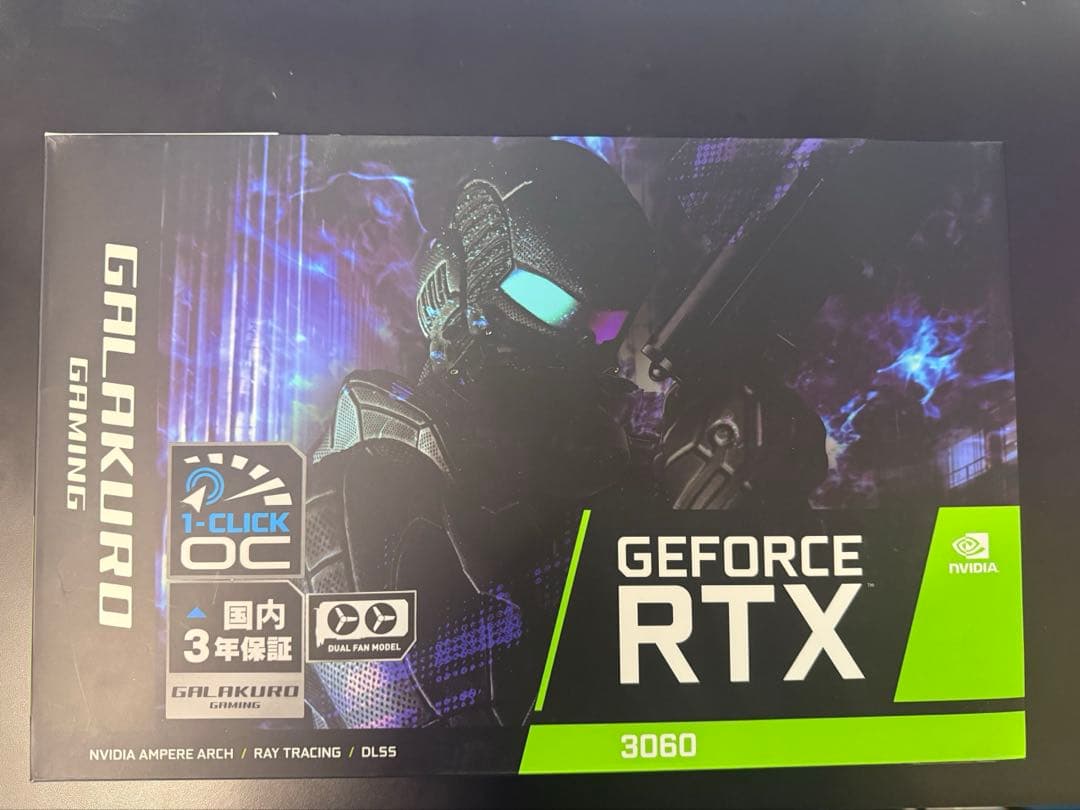 玄人志向,RTX3060,12GB,GG-RTX3060-E12GB/OC/DF
