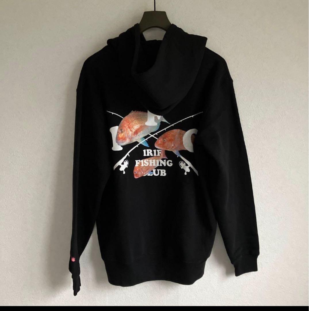 アイリーフィッシングクラブ 真鯛　スウェット パーカ L ブラック