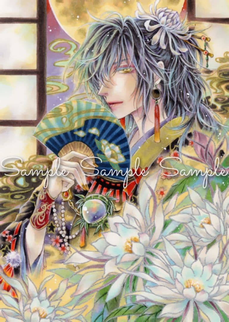 メ*ア様 手描きイラスト＊オリジナル【輝夜皇子】