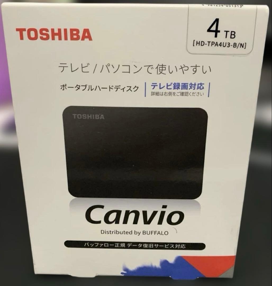 バッファロー 東芝 USB3.0接続 ポータブルハードディスク 4.0TB