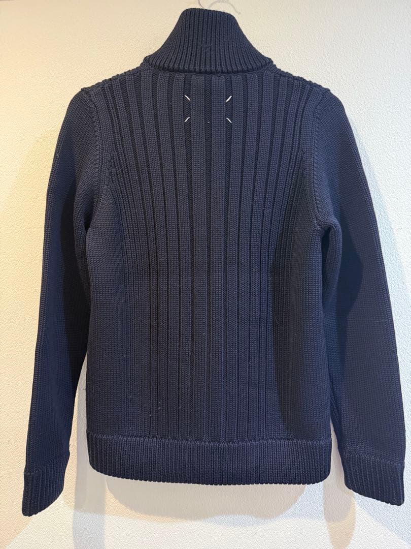11FW マルジェラドライバーズニット ネイビーSサイズ