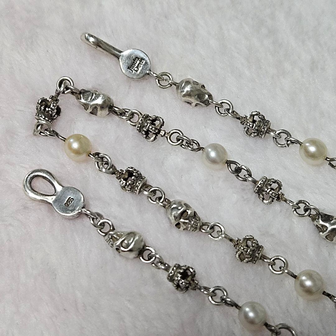 JUSTIN DAVIS SKULL DIVINE STONE チェーン50cm