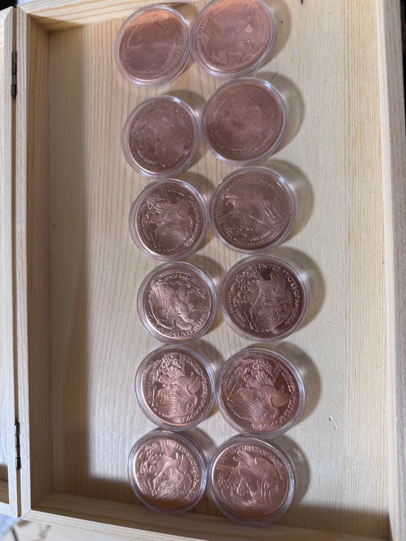 ウォーキングリバティ 銅製12枚セット