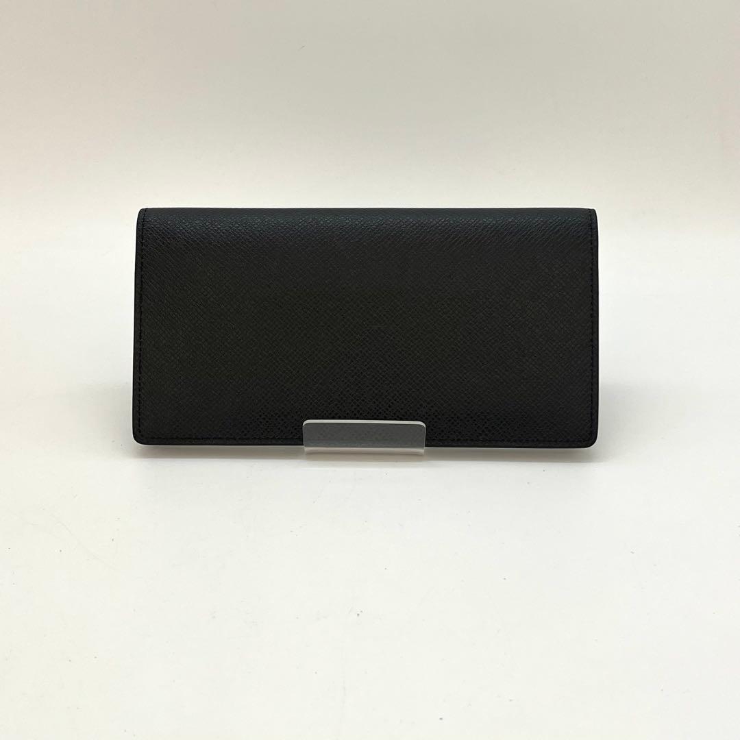 【美品】ポルトフォイユブラザ　メタリック　ブラック　タイガ　長財布　箱保存袋