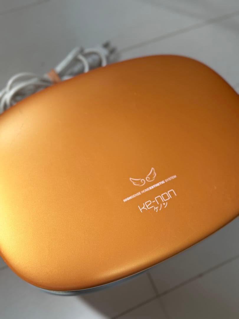 KE-NON 脱毛器 オレンジ色 カートリッジ4個付き