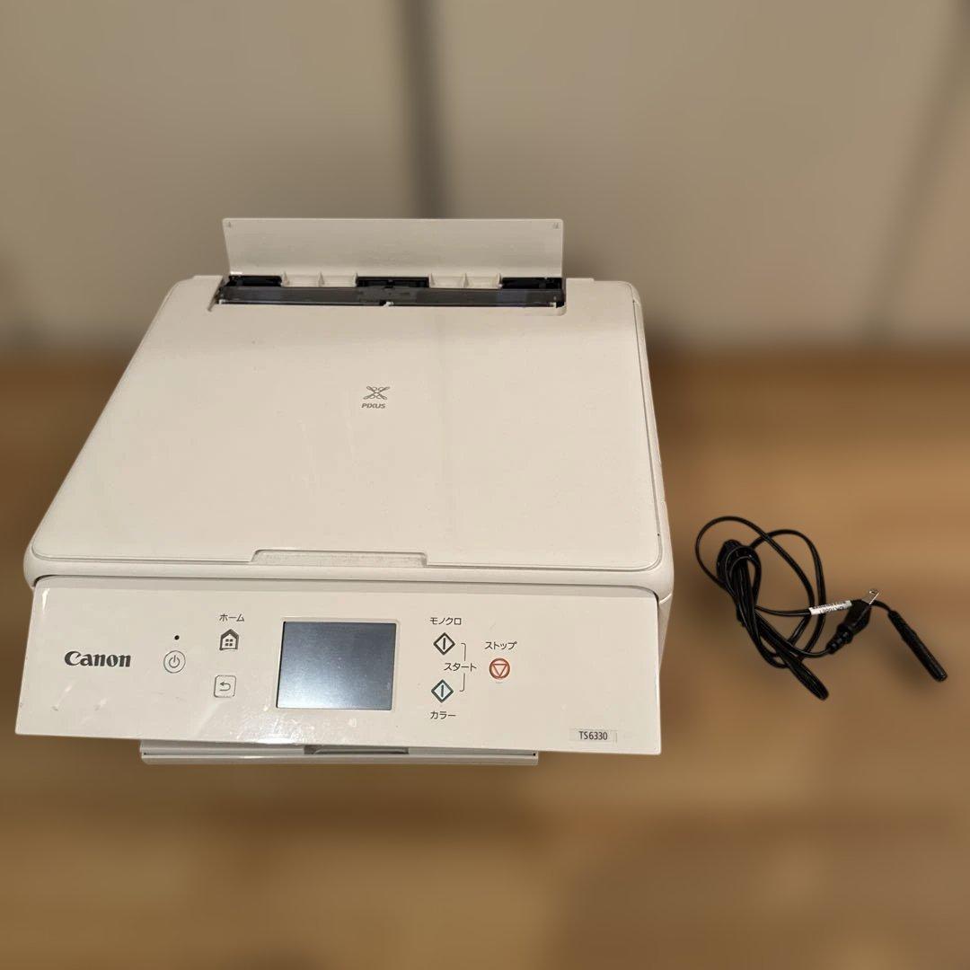 Canon TS6330 キャノン　ホワイト インクジェットプリンター