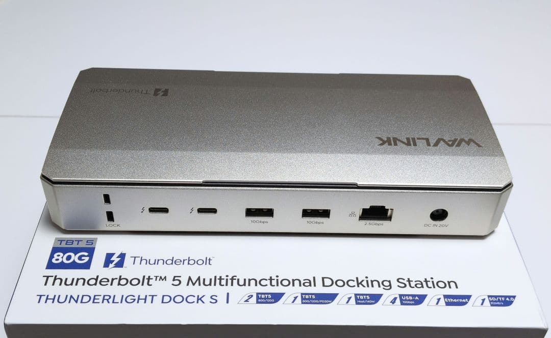 【最新規格】WAVLINK Thunderbolt 5 ドッキングステーション