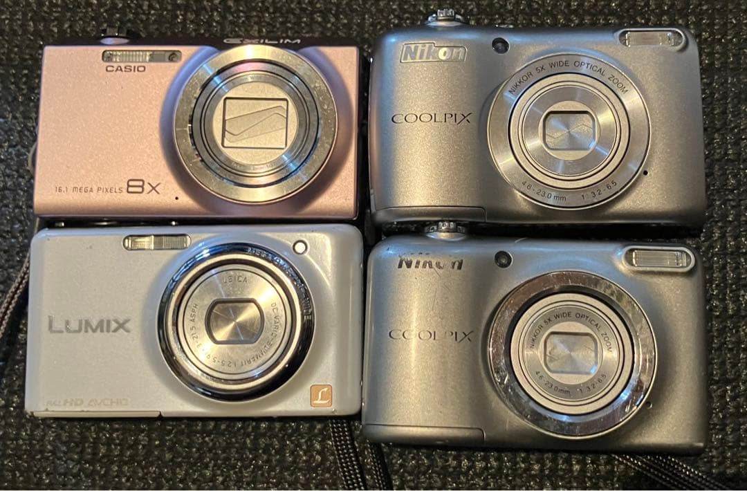 Nikon CASIO panasonic デジカメ 4個まとめ 現状品