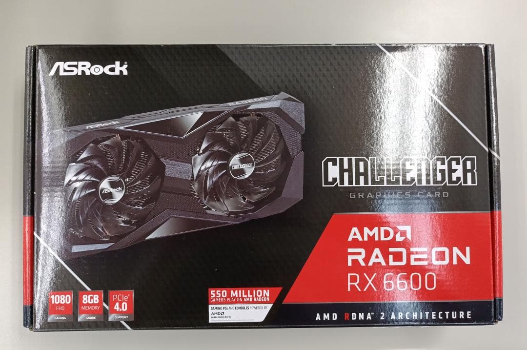 グラフィックボード・グラボ・ビデオカード ASRock Radeon RX6600 GDDR6 8GB