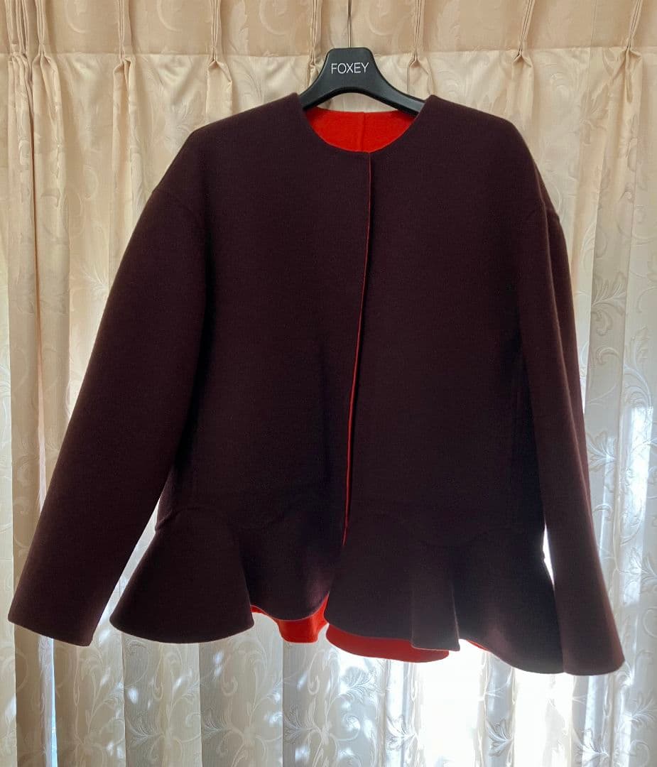 新品未使用品 ADORE（アドーア）カシミア混2TONEリバージャケット